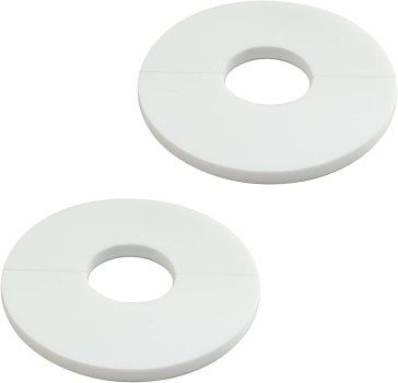 2 Stk Einzelrosetten aus Acryl WideLine-Design GS 80 A weiß